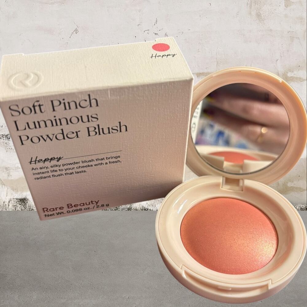 Rare Beauty $27 Soft Pinch Luminous Powder Blush in Happy NIB